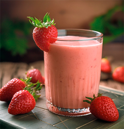 Batido de fresas